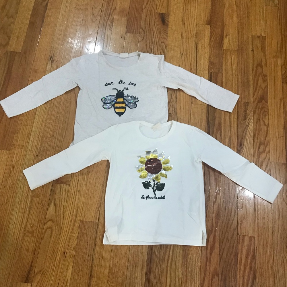2 Zara girls t-shirts